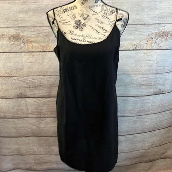 Club Monaco Silk Dress Long Sleeve Sheer Slip Size 6 - Picture 6 of 11